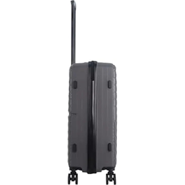 SAXOLINE Reisekoffer Fiesta M, grau, 72 l Volumen, 65,5 x 42 x 26 cm, robuster Hartschalenkoffer mit 360° Schwenkrädern – Bild 5