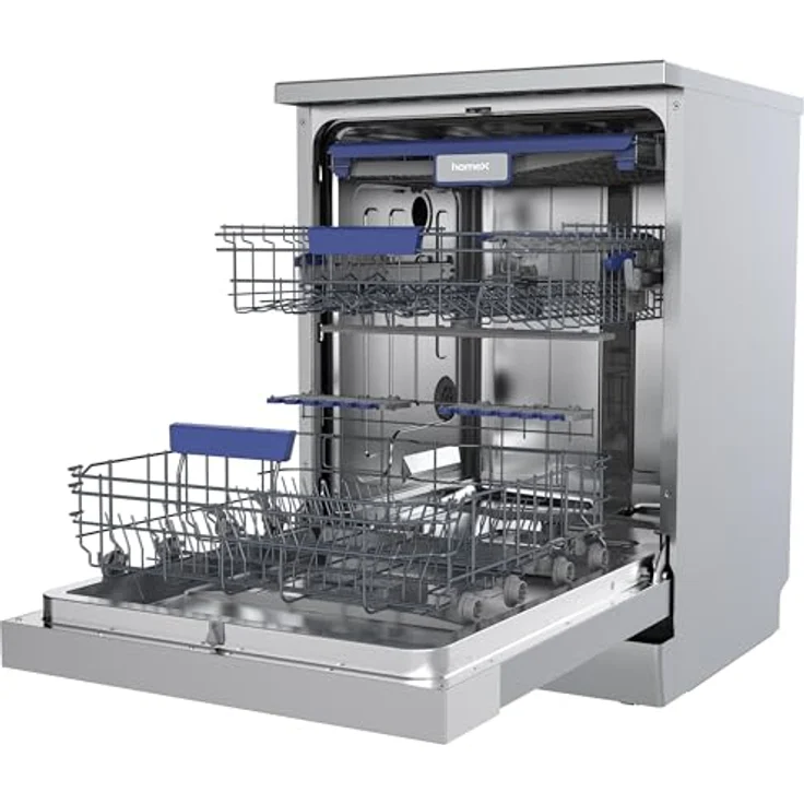 homeX DWFS601442A-S Geschirrspüler 60 cm, freistehend, 14 Maßgedecke, 9 Programme, AquaStop, unterbaufähig, 42 dB – Bild 14