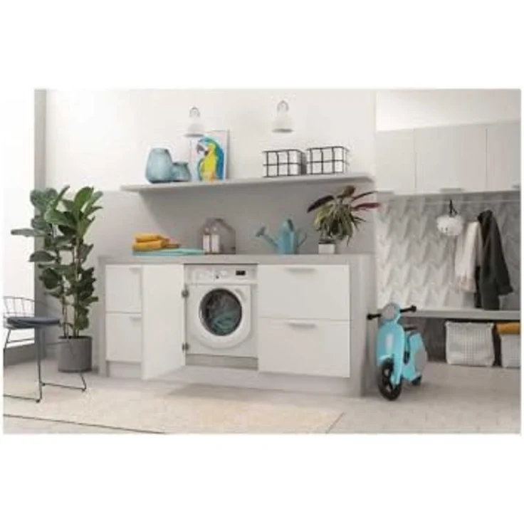 Indesit BIWDIL861485EU, Waschtrockner 8/6 kg mit 1400 U/min, induktionsfähig, 60 cm, weiß – Bild 2