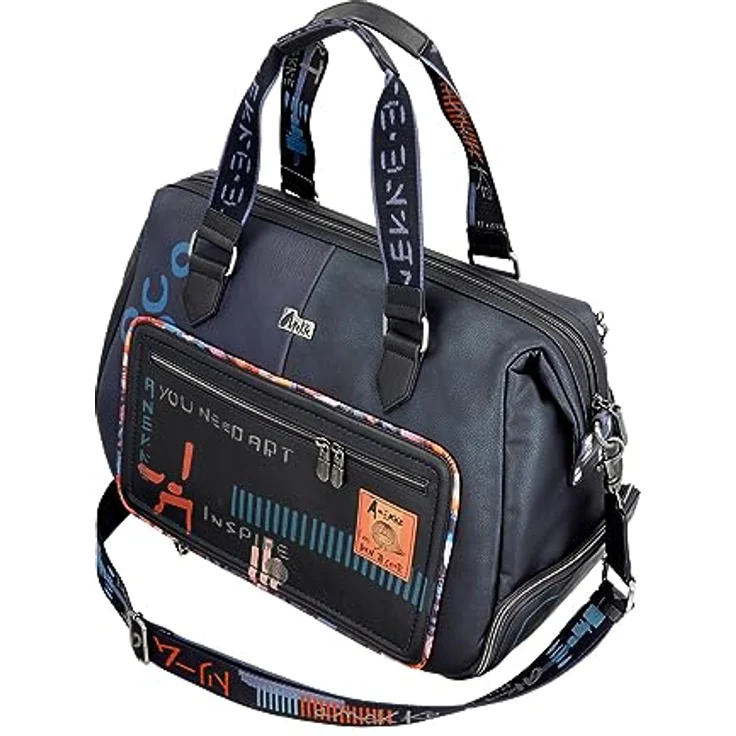 Anekke Contemporary Weekender Reisetasche, 45 cm, blau, 100% Polyurethan, mehrfarbig – Bild 6