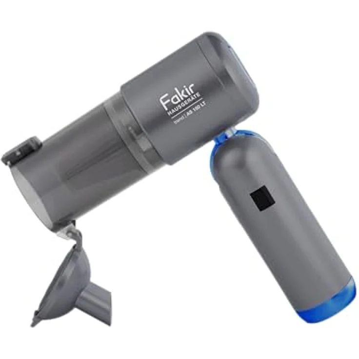 Fakir AS150LT Handstaubsauger Beutellos, 120 W, 35 min Laufzeit mit EPA 12-Filter, blau/grau – Bild 2