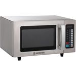 GastroHero ECO Mikrowelle 1000 W, Edelstahl, mit LED-Display und Touch-Pad, 25 Liter Garraum