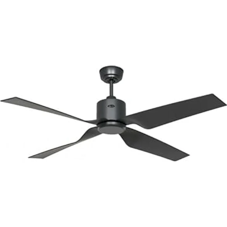 CasaFan Outdoor DC Deckenventilator Eco Ventos WiFi 132 BG, Ventilator mit Fernbedienung, Spritzwasserschutz IP44, schwarz – Bild 1