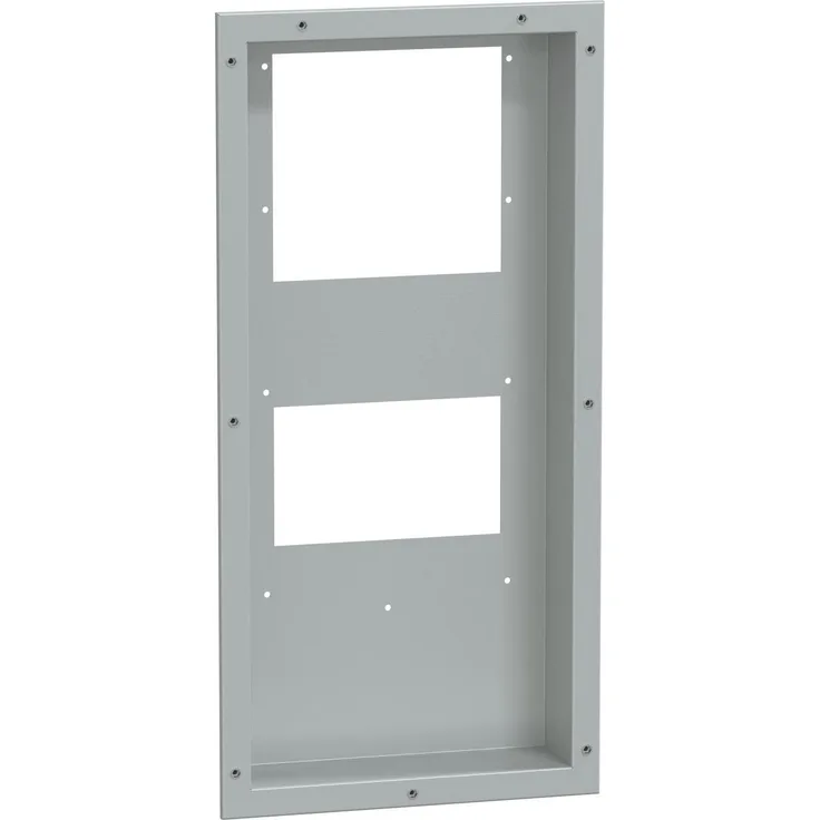 Schneider Electric Nsycuacc035dg, Montagesatz für Klimaanlage aus galvanisiertem Stahl, grau, IP55, 850x415x102 mm