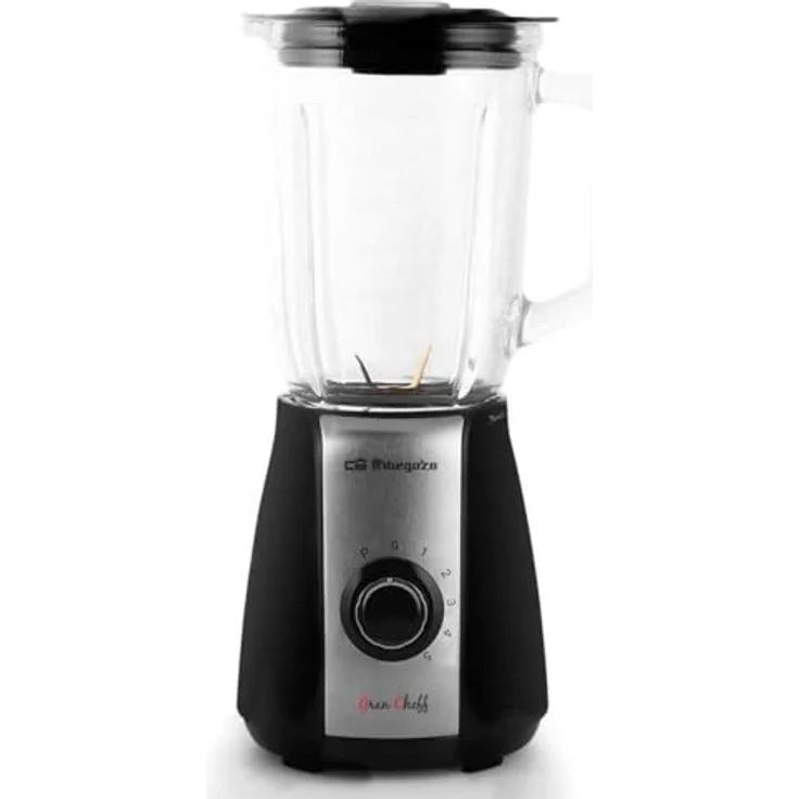 Orbegozo BV-6575 Standmixer, 600 W mit 1,5 l hitzebeständigem Glasbehälter, Titanbeschichtungsklingen und 5 Geschwindigkeitsstufen – Bild 1