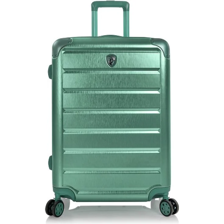 Heys Alumix 4 Rollen Trolley M 66 cm, grün, 100% Polycarbonat mit Dehnfalte