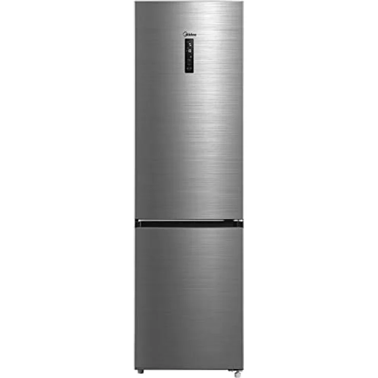 Midea MDRB521MGA46O Kühl-/Gefrierkombination/NoFrost/Inverter Kompressor/Metal Cooling/Niedrigtemperaturzone/180° Verstellbare Gefrierfach-Schublade/201 cm hoch/256 L Kühlteil/122 L Gefrierteil – Bild 1