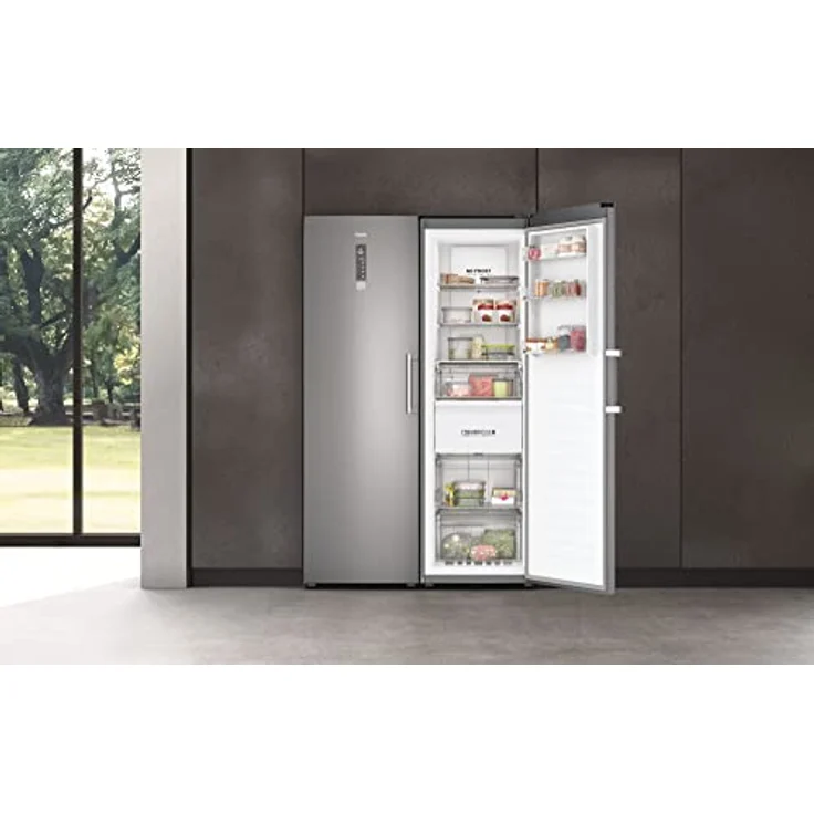 Haier H3F-330SEH1 Gefrierschrank, freistehend, silber, Energieklasse E – Bild 12