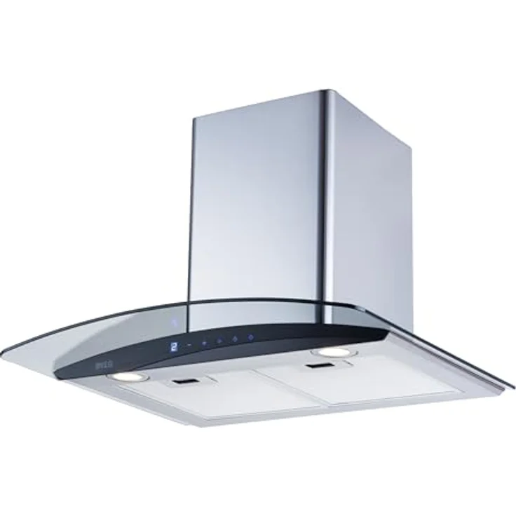 NEG Dunstabzugshaube NEG3860WH2, Wandhaube 60 cm Edelstahl mit Glasschirm, Sensor-Touch, 2 Boost Powerstufen bis 787 m³/h, 10-lagige Metall-Fettfilter – Bild 2