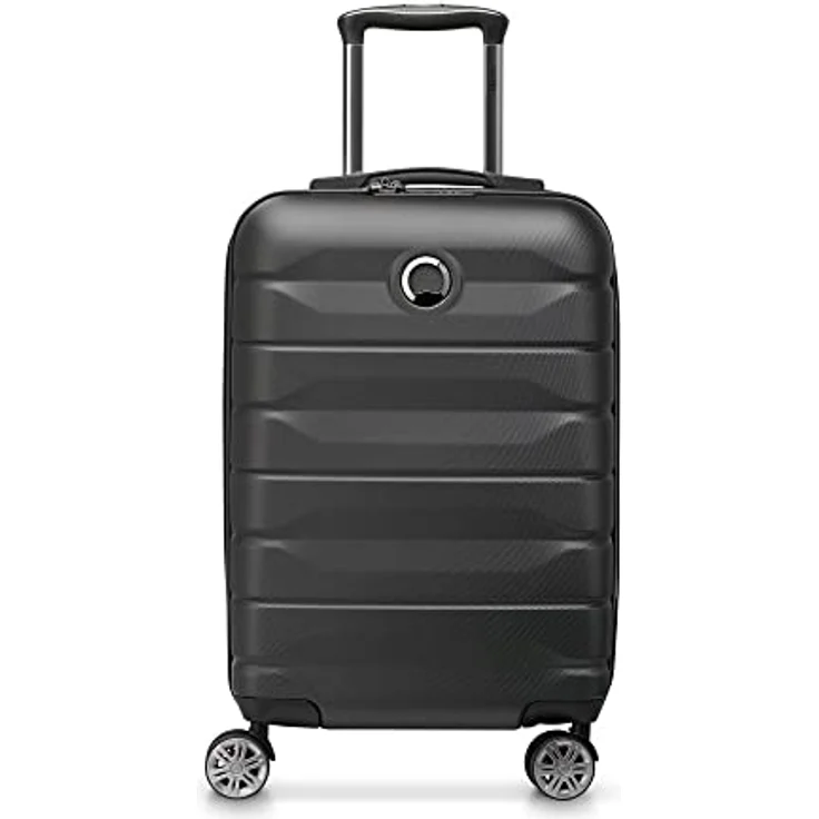 Delsey Koffer Air Armour 4-Rollen Kabinentrolley 55 cm Schwarz, erweiterbares Hauptfach – Bild 1