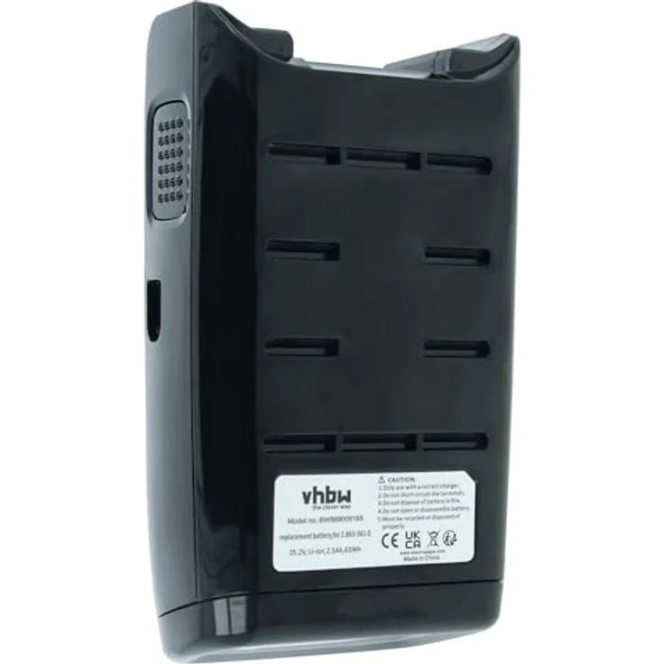 vhbw Akku für Kärcher VC 6 Cordless ourFamily Extra, Li-Ion 2500 mAh (25,2 V) - Leistungsfähiger Austausch-Akku, schwarz – Bild 3