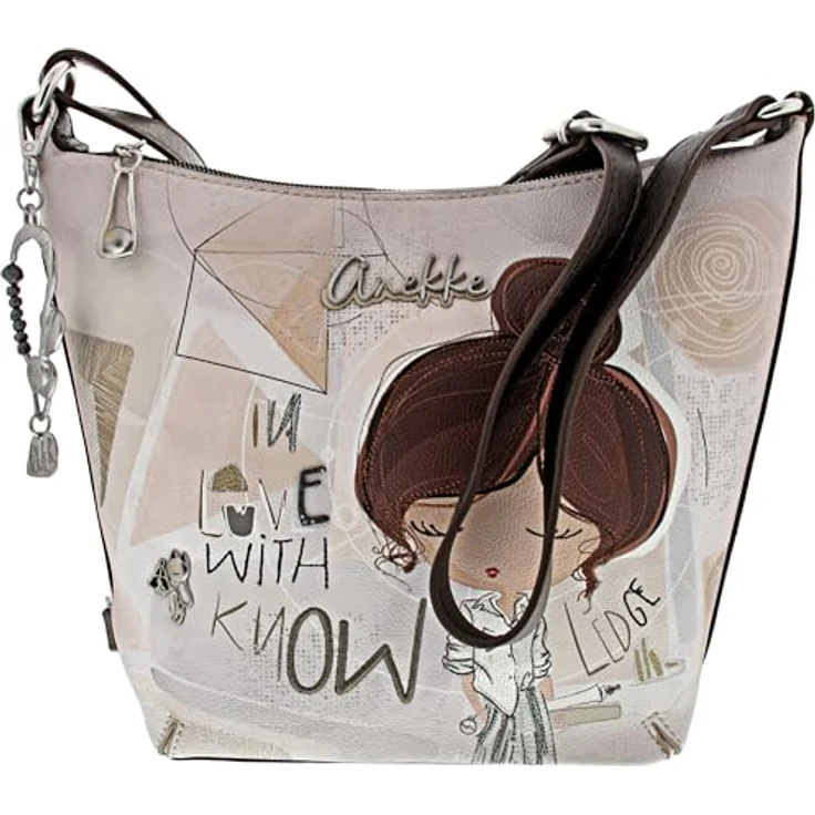 Anekke Sophia Umhängetasche, mehrfarbig, aus 100% Polyurethan, 26 cm x 8 cm x 22 cm – Bild 1