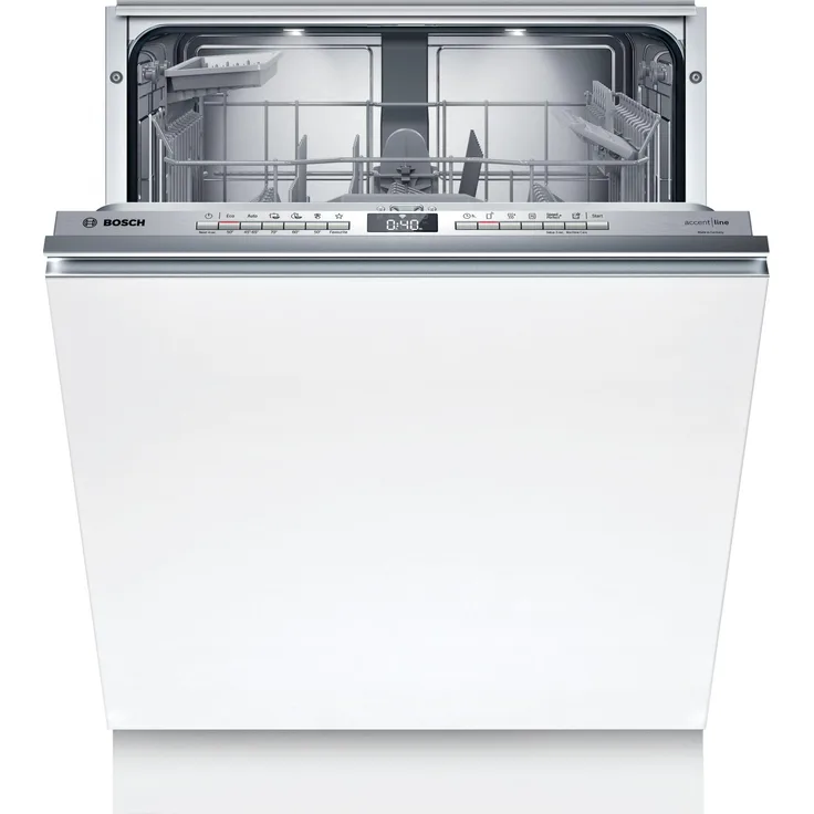 Bosch Serie 6 SBV6ZB805E, Voll integrierter Geschirrspüler, 60 cm, Edelstahl, Tastenbedienung, 1,75 m, 1,65 m