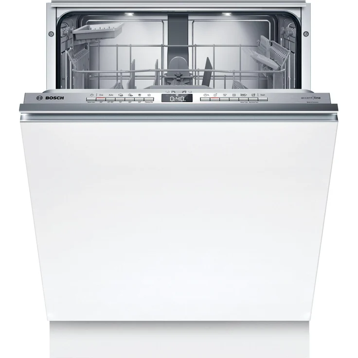 Bosch Serie 6 SBV6ZB805E, Voll integrierter Geschirrspüler, 60 cm, Edelstahl, Tastenbedienung, 1,75 m, 1,65 m