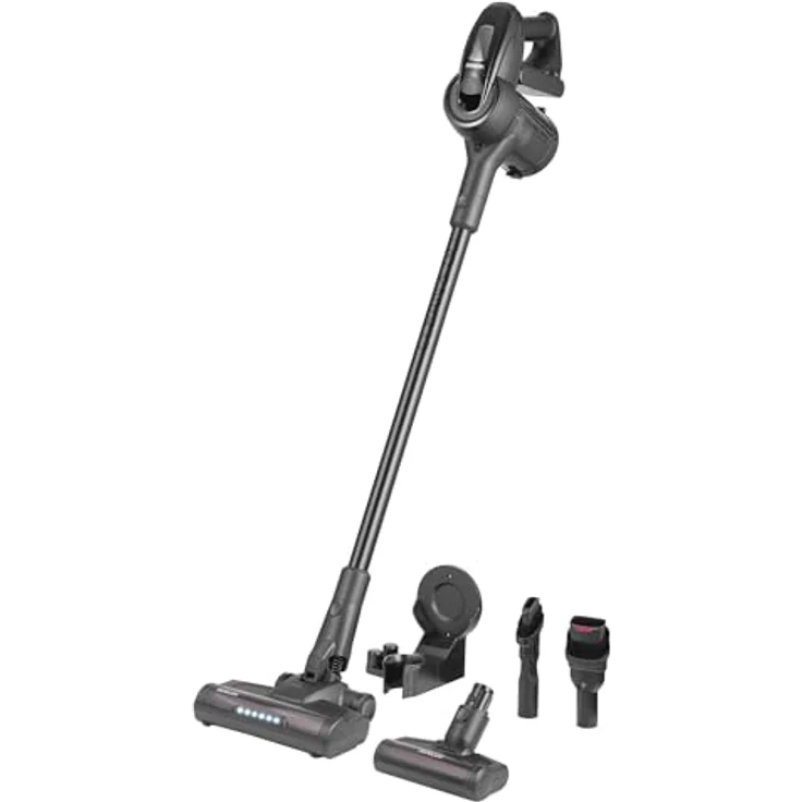 SENCOR 3-in-1 Akku-Staubsauger SVC 8726BK, 400W, 25,2V, 50 Min. Laufzeit, HEPA-Filter, Schwarz, motorisierte Bodenbürste, LED-Beleuchtung – Bild 5