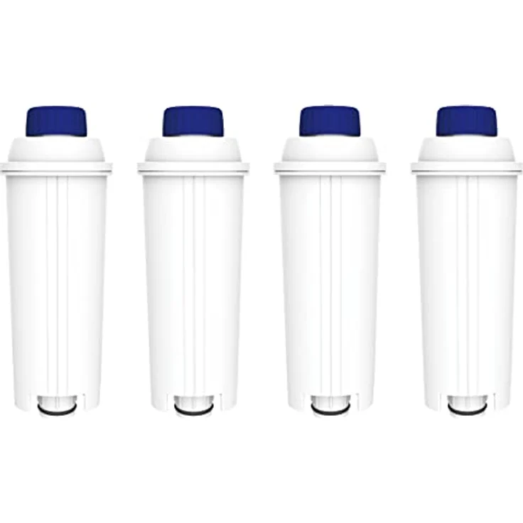 Comedes Wasserfilter 4er Set, Ersatz für DeLonghi DLSC002, zur Verbesserung der Wasserqualität in Kaffeevollautomaten – Bild 1