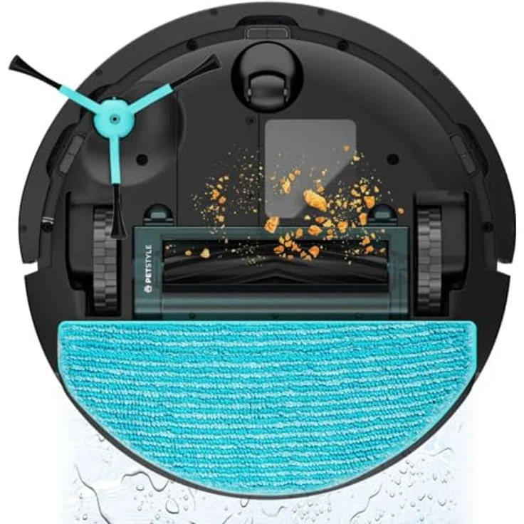 Cecotec Conga 8490 Ultimate Ultra Power, Saugroboter mit Lasernavigation, 4-in-1-Funktion, 7000 Pa Saugkraft, bis zu 170 Minuten Akkulaufzeit, Silikon-Hauptbürste – Bild 2