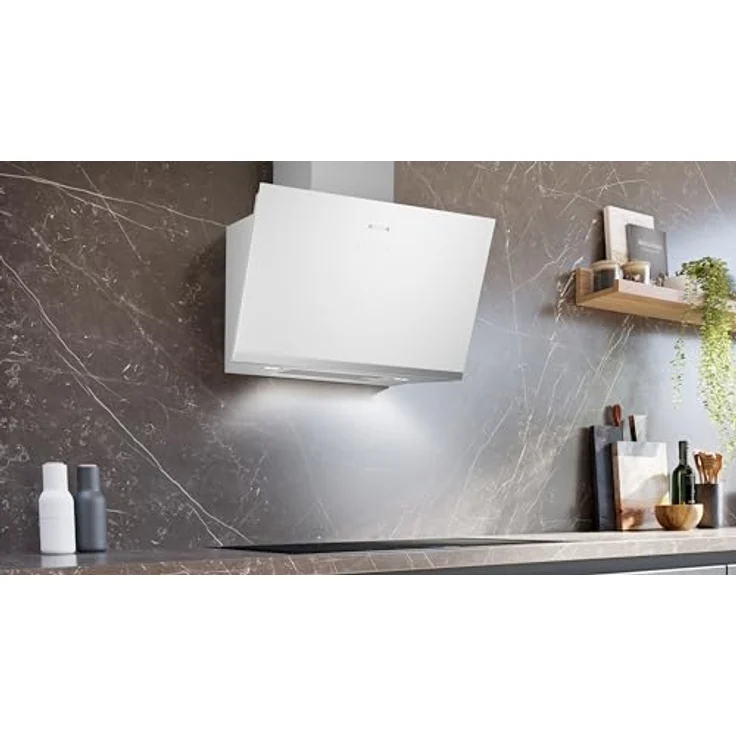 Siemens LC81KAN20 iQ500, Wandesse, 60 cm, Weiß mit Glasschirm, cookConnect System - Wandesse und Kochfeld, LED-Beleuchtung, Europas leistungsstärkste Schrägesse im Umluftbetrieb – Bild 5