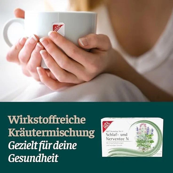 H&S Schlaf- und Nerventee N, Filterbeutel 20x2 g für entspannende Teemomente – Bild 4