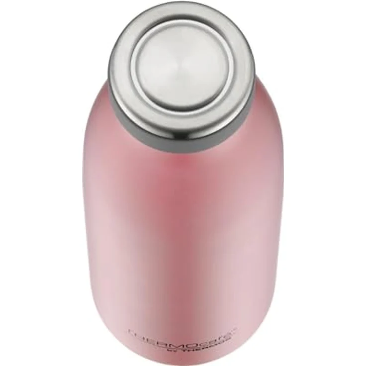 THERMOS Isolier-Trinkflasche TC Bottle, 0,5 L, rosé gold matte Optik, doppelwandiger Edelstahl, frei von BPA,, unzerbrechlich, 100 % dicht - auch bei Kohlensäure, leichtes Öffnen ohne Abrutschen, gummierter Drehverschluss schlankes Design, spülmaschinenge – Bild 5
