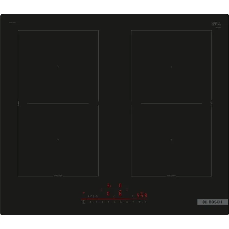 Bosch Hausgeräte BOSCH PVQ61RHB1E Induktionskochfeld, Schwarz