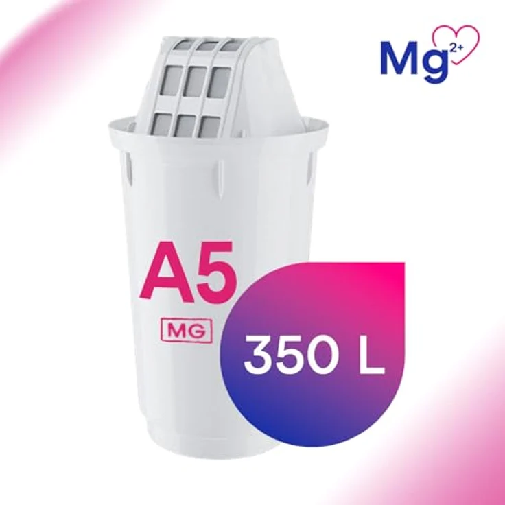 AQUAPHOR A5 Mg Pack 1 Wasserfilterkartusche, Kunststoff, weiß, 350 l – Bild 3