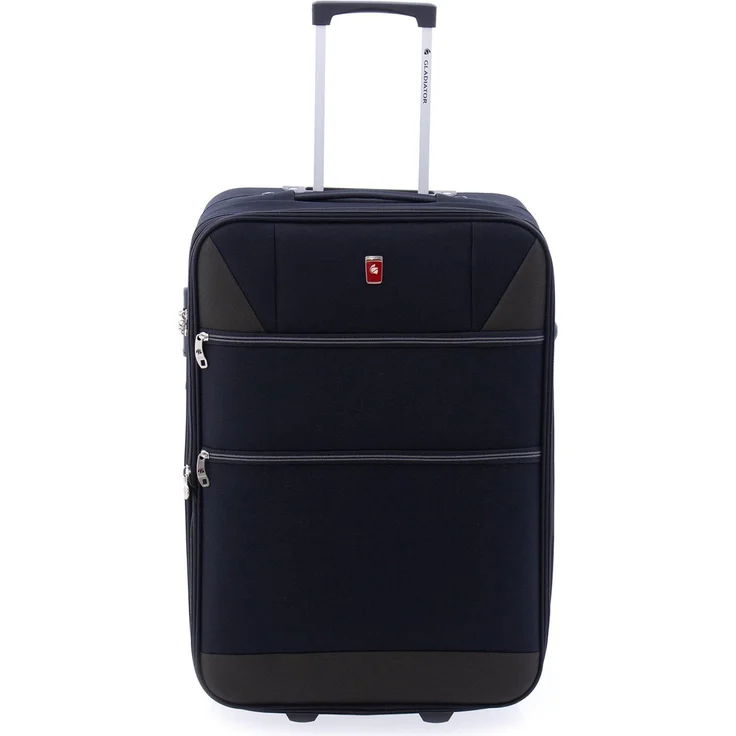 Wüsthof Gladiator Trolley, 61 cm mit Dehnfalte, Schwarz, 57 l, Polyester, integriertes Zahlenschloss, leichtlaufende Rollen