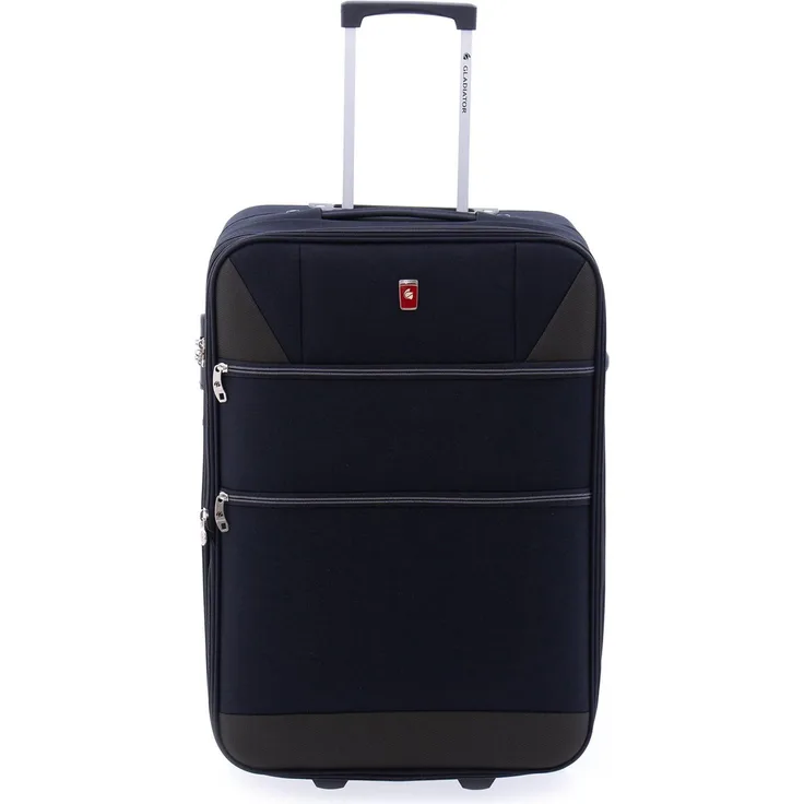 Wüsthof Gladiator Trolley, 61 cm mit Dehnfalte, Schwarz, 57 l, Polyester, integriertes Zahlenschloss, leichtlaufende Rollen