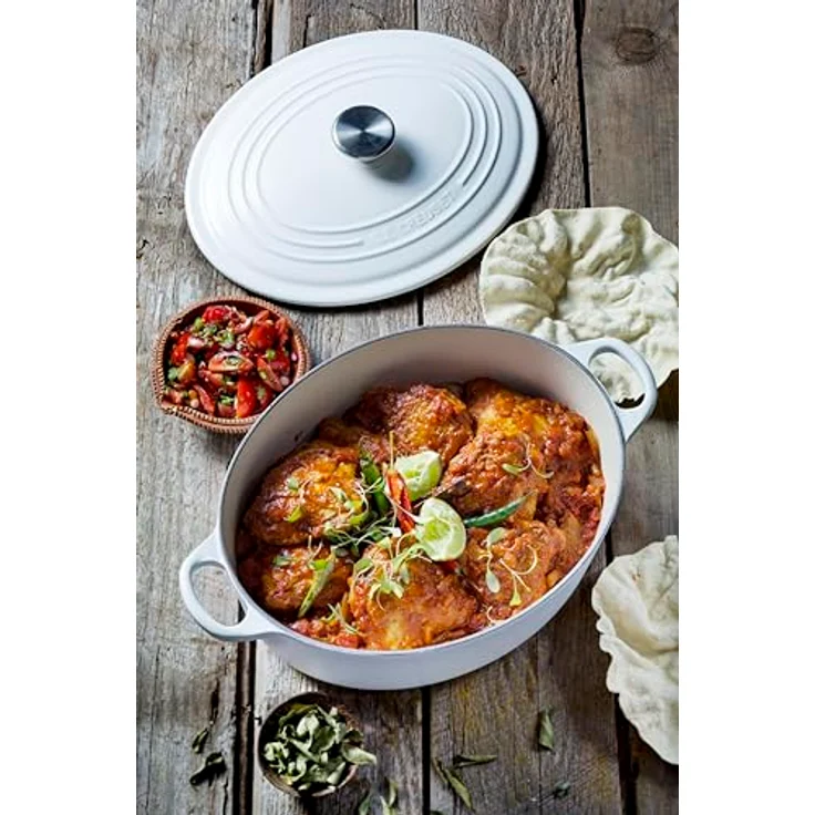Le Creuset Bräter Signature oval meringue 31 cm – Bild 6