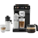 De'Longhi Eletta Explore Perfetto ECAM452.57.G Kaffeevollautomat mit LatteCrema Milchsystem, heiße und erfrischende Getränke auf Knopfdruck, 3,5 Zoll TFT Touchscreen Farbdisplay, Kaffeekanne inklusive