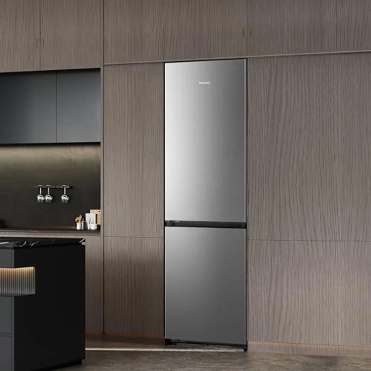 Hisense RB3K330SAIC, Freistehende Kühl-Gefrierkombination, 330 l, Energieeffizienzklasse C, Edelstahl – Bild 13
