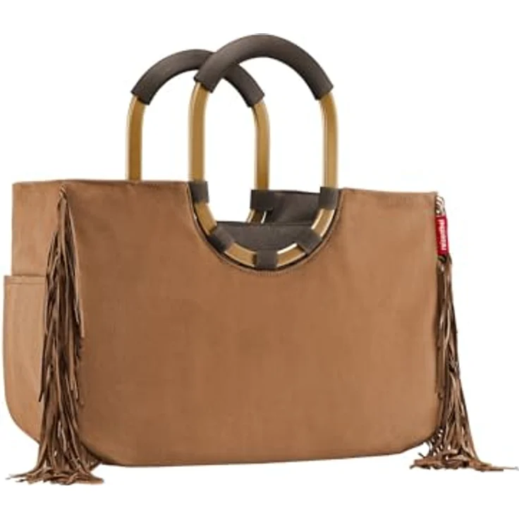 reisenthel loopshopper M western, Einkaufstasche aus recycelten PET-Flaschen, wasserabweisend, 25 l Volumen, mit praktischen Fächern und Tragegriffen aus Aluminium – Bild 1