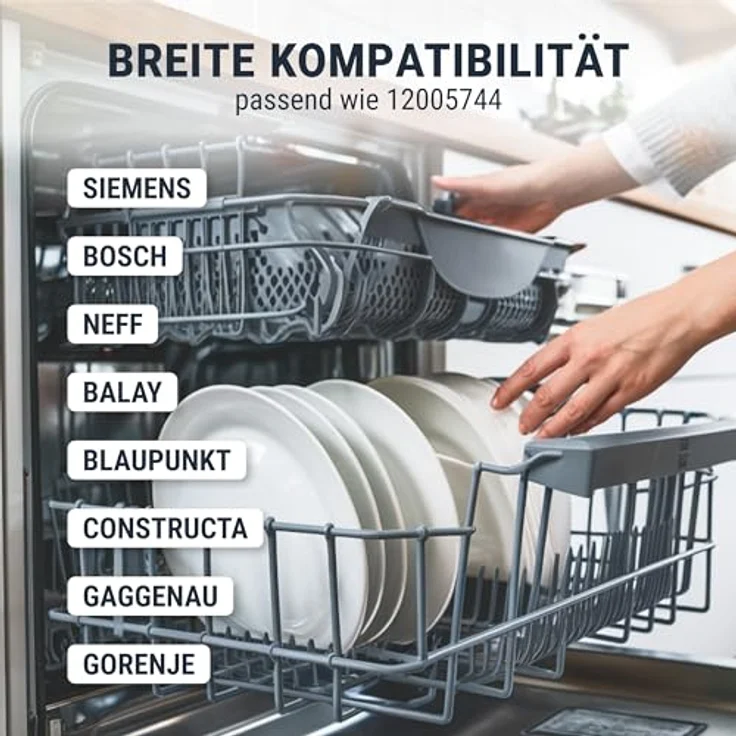 Ersatzteilshop basics Reparatursatz Pumpentopf Ø182mm, 2 Dichtungen für BOSCH/SIEMENS/NEFF Geschirrspüler, behebbarer E15-Fehler – Bild 5