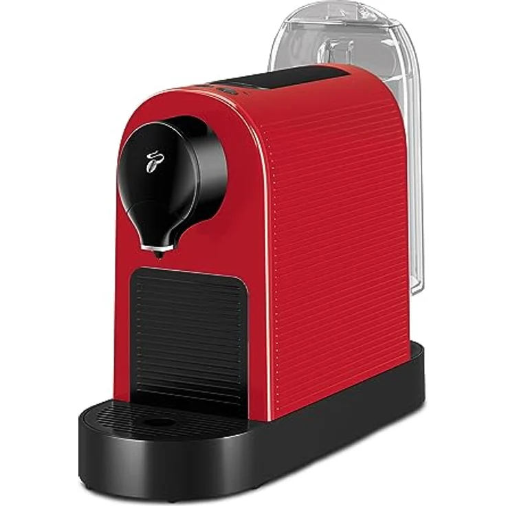 Tchibo Cafissimo „Pure plus“ Kapselmaschine, Drei-Druck-Brühsystem für Caffè Crema, Kaffee und Espresso, kompakte Bauweise in Rot – Bild 3