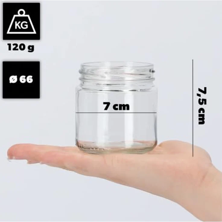 KADAX 10er Set Einmachgläser 200ml TO66, luftdicht und spülmaschinenfest, mit bunten Deckeln für Marmelade und Honig – Bild 2