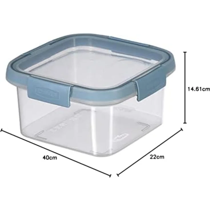 Curver 249952 Smart Fresh Cuadrado, Aufbewahrungsbox aus Kunststoff, 1,1L – Bild 4