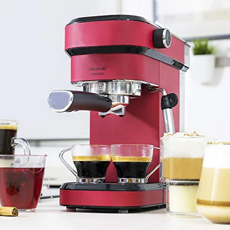 Cecotec Cafelizzia 790 Manuelle Express-Kaffeemaschine, Shiny 1,2 L 20 bar, 1350 W, rot – Bild 6