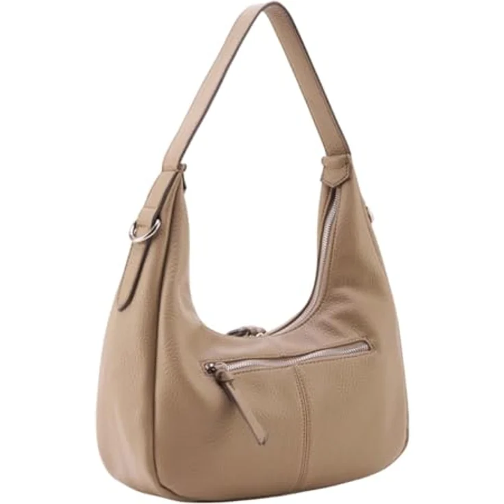 FREDsBRUDER Feel Wild Midi Hobo Umhängetasche, Soft Toffee, 30x18x11 cm, abnehmbarer Schulterriemen, 100% recyceltes Leder – Bild 2