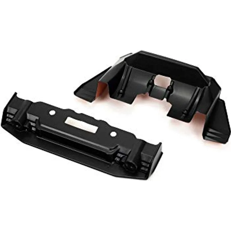 Lackierter Splitter und Diffusor, Schwarz/Orange: FELONY 6S BLX