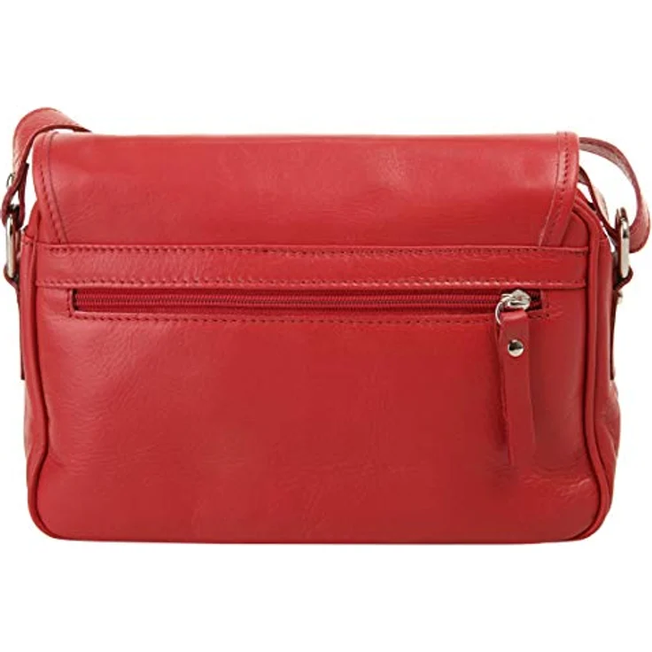Samantha Look Umhängetasche, echtes Leder, Made in Italy, 25x20x6 cm, verstellbarer Schulterriemen – Bild 3