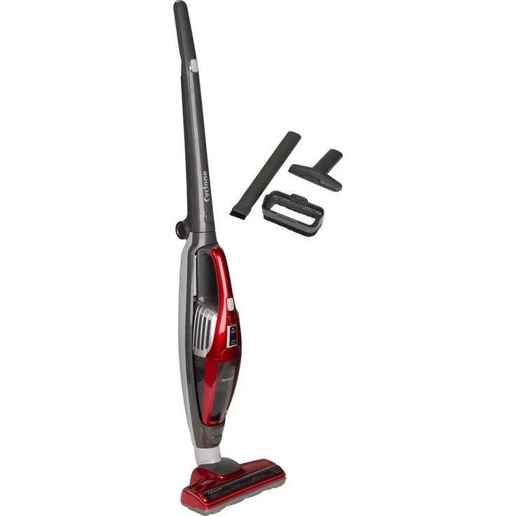 Hanseatic HVSF21150RKC, Akku-Hand- und Stielstaubsauger 2-in-1, beutellose Zyklontechnologie, 150 W, leicht und faltbar, inklusive Fugendüse und Kombidüse
