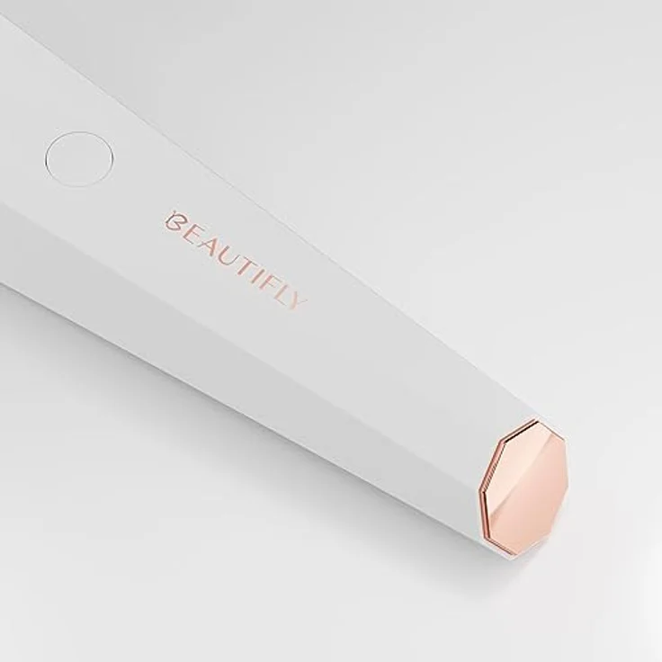 Beautifly Elektrische Gesichtsreinigungsbürste B-LUMIX-PRO mit Face Lifting-Effekt, 24K vergoldeter Energiekopf, Multipolare Radiofrequenz, EMS-Mikroströme für Hautstraffung, automatischer UV-Lichtsterilisator, Wärme bei 37-41°C – Bild 3