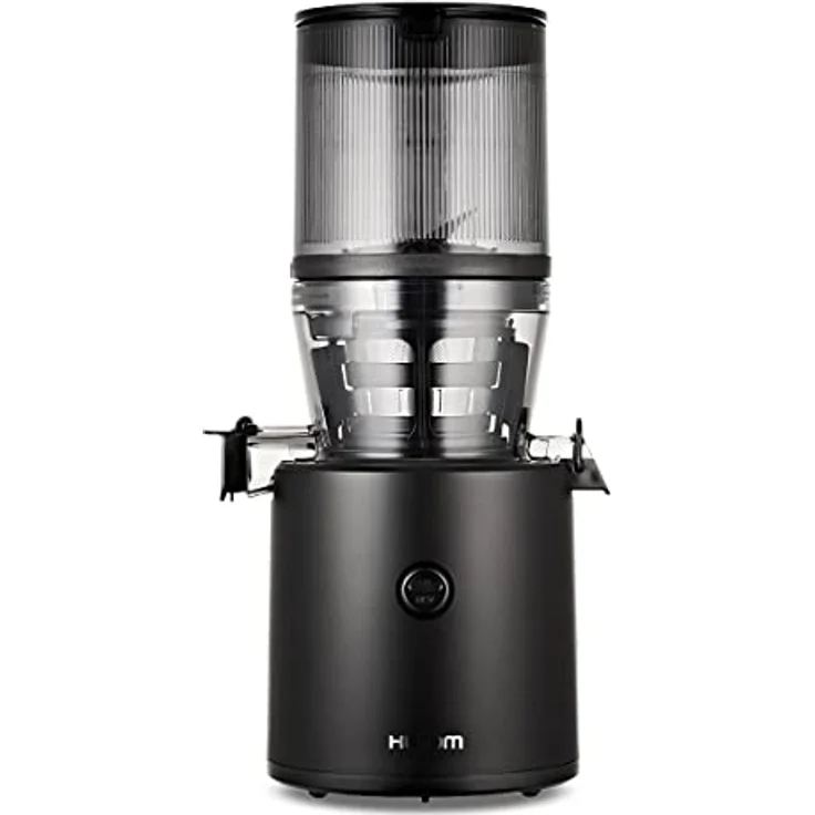 HUROM | Slow Juicer | Entsafter Gemüse und Obst | H320N | Elektrische Kaltpresse | Ruhiger Motor | Leicht zu Reinigen | mit Großem Behälter und Siebfilter| 2l | 200 Watt | BPA Frei | Schwarz – Bild 1
