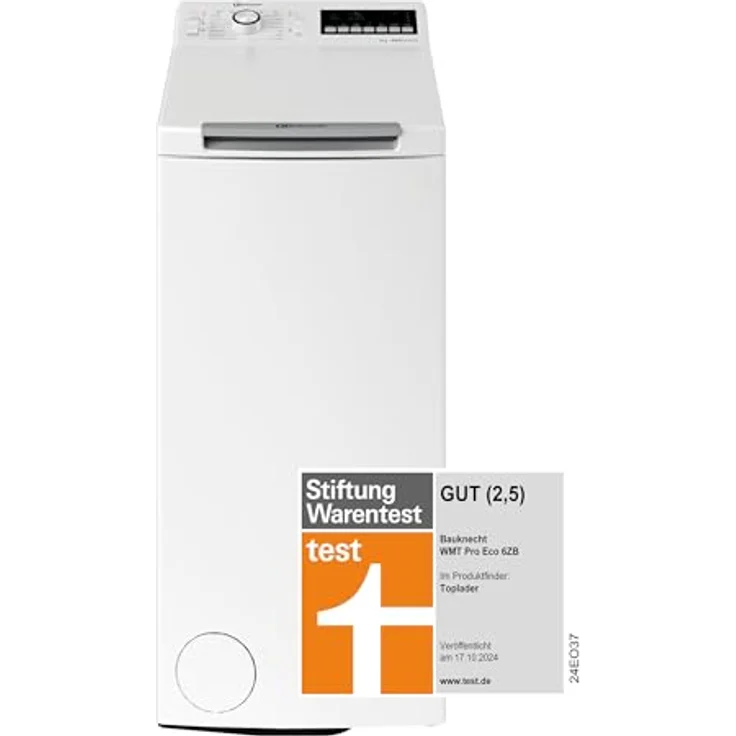 Bauknecht WMT Pro Eco 6ZB, Toplader-Waschmaschine, B, Fassungsvermögen 6 kg, Standgerät, Breite 40 cm – Bild 3