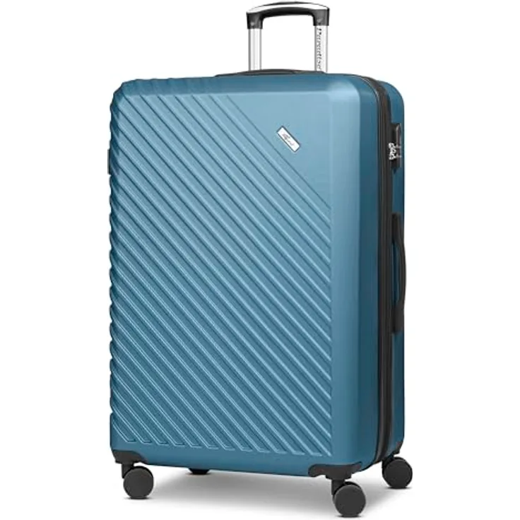 Check in Paradise 2.0 Koffer, XL Trolley 52 x 30 x 78 cm, stoßfestes ABS Material, erweiterbar, Teleskopgriff, 110 Liter Volumen