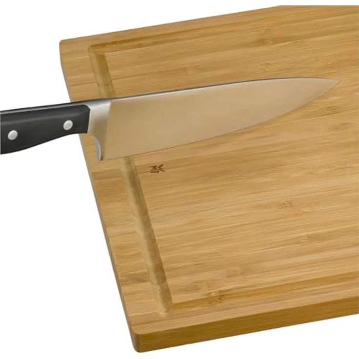 WMF Schneidebrett Bambus natur, 45 x 30 x 1,9 cm, Holzbrett groß - Tranchierbrett mit Saftrille - Küchenbrett klingenschonend – Bild 6