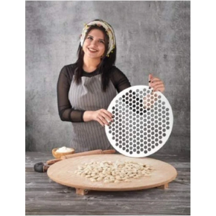 Vip Ahmet Ravioli Teigtaschen Form VP-077, Teigwerkzeug mit 200 Löchern, spülmaschinengeeignet, 40 cm – Bild 1