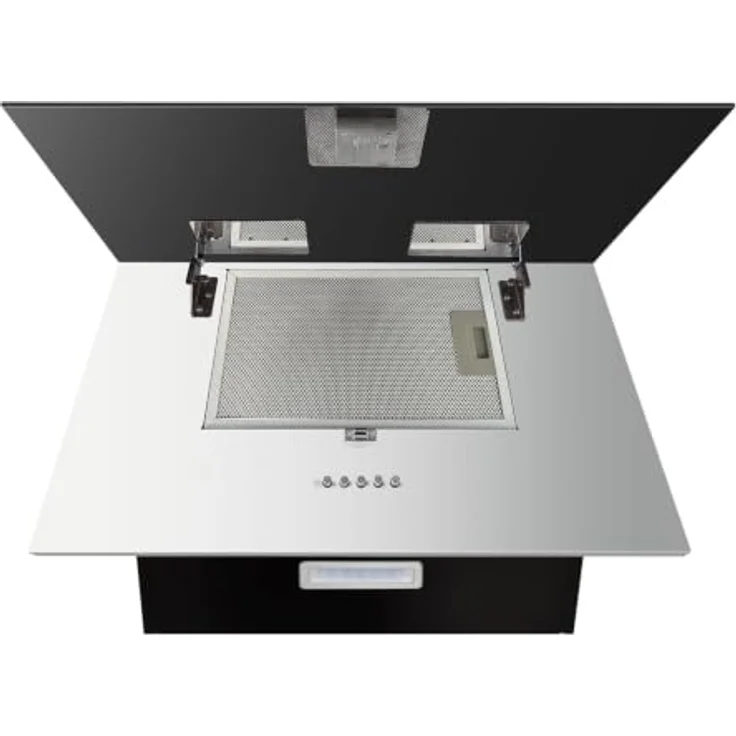 KKT KOLBE BEACH6005S Kopffreie Wandhaube 60 cm, Schwarz Weiß, Umluft/Abluft, 3 Leistungsstufen, LED-Beleuchtung, inkl. Kohlefilter – Bild 3