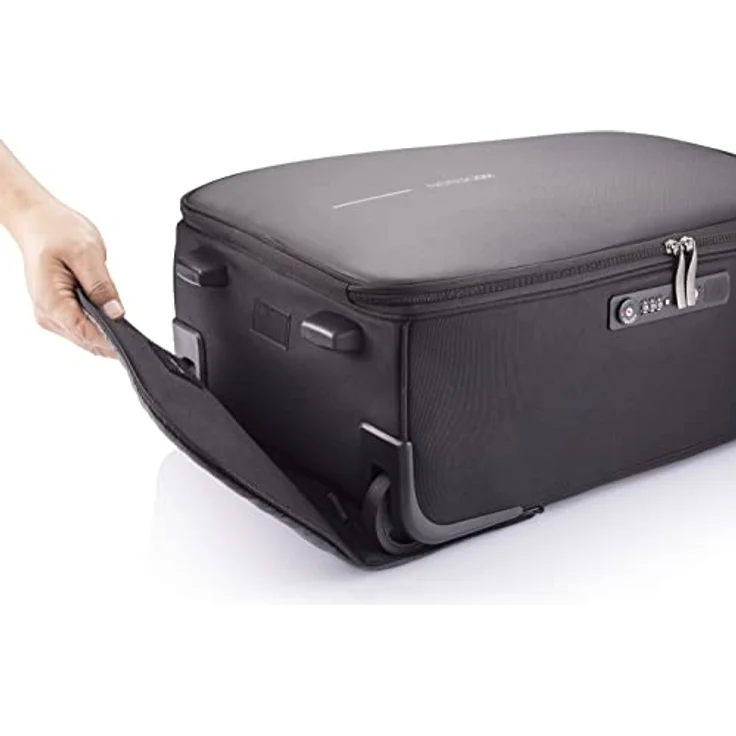 XD Design Bobby Trolley Rucksack, Schwarz, 34 l mit Anti-Diebstahl-Funktionen, wasserfest und gepolstertem 17 Zoll Laptopfach – Bild 5