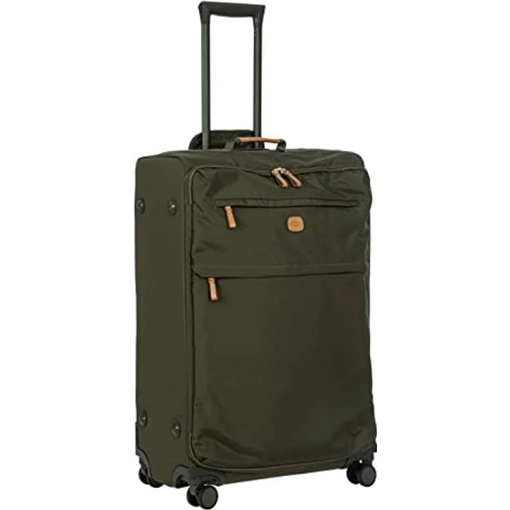 Bric's Trolley Groß X-Bag Kollektion, Weichgepäck-Koffer mit 2 Doppel-Rollen, Widerstandsfähig und Ultraleicht, Maße: 48x77x26cm, Olive – Bild 2